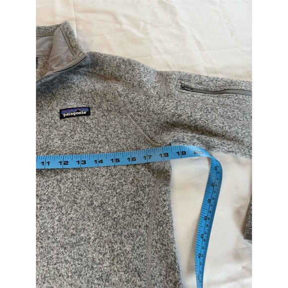 Patagonia Better Sweater 1/4 Zip Fleece Pullover Womens Gray Size M - Picture 9 of 10